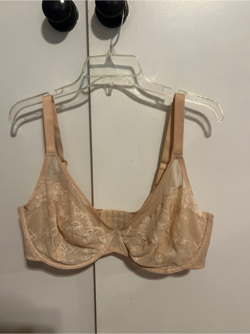 NWOT Sheer Lace Underwire Bra - Nude